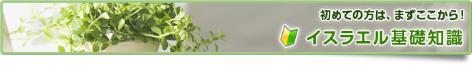 初めての方は、まずここから！イスラエル基礎知識