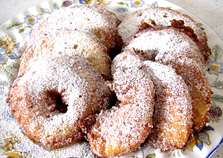 リンゴのドーナッツ