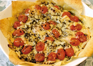 ズッキーニとトマトのタルト