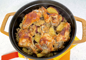 鶏肉とサツマイモの蜂蜜風味